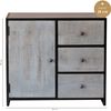 Mueble De Madera Maciza Y Metal