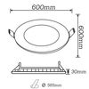 Downlight Led Redondo Ultraplano Blanco 48w 4500k