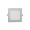 Downlight Cuadrado Ultraplano Plata 12w Plata Cálida 3000k Plata Cálida 3000k