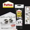 Pack De 6 Unidades Pattex No Más Clavos Invisible En Tubo. Masilla Para Colgar Sin Taladrar La Pared. Pega Madera, Aluminio, Piedra, Yeso, Cemento