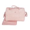 Bolso Canastilla Con Cambiador Flower Mellow Rosa