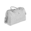 Bolso Canastilla Con Cambiador Flower Mellow Gris