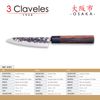 3 Claveles Osaka - Cuchillo Cocina 16 Cm De Estilo Asiático Forjado A Mano