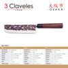 3 Claveles Osaka - Cuchillo Usuba 18 Cm De Estilo Asiático Forjado A Mano