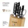 3 Claveles Toledo - Cuchillo Cocinero Profesional 20 Cm Acero Inoxidable