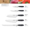 3 Claveles Toledo - Cuchillo Santoku Alveolado Profesional 18 Cm Acero Inoxidable