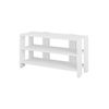 Mueble Zapatero Banco Para Zapatos Rack Para Zapatos (alto 43 / Ancho 84 Fondo 31) En Color (blanco)