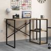 Mesa Escritorio Base Metal 2 Estantes 75x120x60 Safir - Venprodin