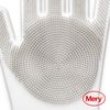 Mery, Guantes De Lmpieza, De Silicona, No Rayan, Elimina La Suciedad, Material Flexible, Gris Claro, Talla Única