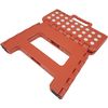 Taburete Plegable De Pvc - Rojo Lunares (alto. 22 Cm X Largo. 29 Cm)