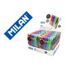 Boligrafo Milan P1 Retractil 1 Mm Touch Mini Estuche De 7 Unidades Colores Surtidos Expositor De 14 Estuches