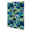 Carpeta Solapas Milan New Geo Blue