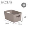 Tatay Baobab - Caja Organizadora Rectangular 5l Plástico Pp05. Taupe