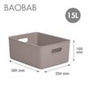 Tatay Baobab - Caja Organizadora Rectangular 15l Plástico Pp05. Taupe