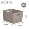Tatay Baobab - Caja Organizadora Rectangular 22l Plástico Pp05. Taupe