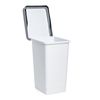 Tatay Smart - Cubo De Basura 25l Con Tapa Basculante. Ideal Cocina. Blanco