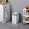 Tatay Smart - Cubo De Basura 25l Con Tapa Basculante. Ideal Cocina. Blanco