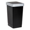 Tatay Smart - Cubo De Basura 25l Con Tapa Basculante. Ideal Cocina. Negro