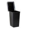 Tatay Smart - Cubo De Basura 25l Con Tapa Basculante. Ideal Cocina. Negro