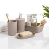 Tatay Baobab - Vaso Porta Cepillos De Baño En Plástico Pp05 Reciclable. Taupe