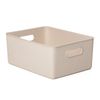 Tatay Ecohome - Cesta De Ordenación Rectangular Tamaño L De 15l Baobab. Beige