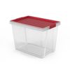 Tatay - Caja De Ordenación Multiusos 15l 100% Reciclable Con Tapa Abatible. Rojo