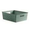 Tatay Bohol - Caja Organizadora Rectangular 12l Plástico Reciclado. Verde Sage