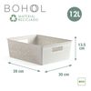 Tatay Bohol - Caja Organizadora Rectangular 12l Plástico Reciclado Con Tapa. Sky White De