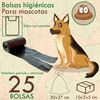 Estuche 25 Bolsas Higiénicas Para Mascotas Wellhome Pet Bag 30x37 Cm