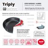 Ibili Triply - Sartén 24 Cm En Acero Inoxidable Y Antiadherente Quantanium De Triple Capa