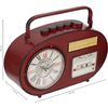 Reloj De Mesa Radio Vintage - Rojo