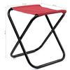 Taburete Plegable Para Camping - Rojo