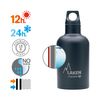 Laken Futura - Botella Térmica De Boca Estrecha 0.35l En Acero Inoxidable. Negro