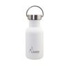 Laken Basic Steel Vintage - Botella De Agua 0.5l En Acero Inoxidable Con Asa. Blanco