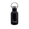 Laken Basic Steel Vintage - Botella De Agua 0.5l En Acero Inoxidable Con Asa. Negro