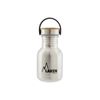 Laken Basic Steel Bambú - Botella De Agua 0.35l En Acero Inoxidable Con Asa. Plata