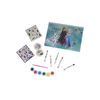 Estuche De Actividades Creativas Frozen  Con 6 Acuarelas, Hojas Para Pintar, 6 Colores, Pincel, 2 Hojas De Pegatina Y Estuche Maletín