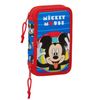 Safta Estuche Escolar Con 28 Útiles Incluidos De Mickey Mouse Me Time, 125x40x195mm, Azul/rojo