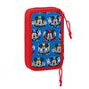 Safta Estuche Escolar Con 28 Útiles Incluidos De Mickey Mouse Me Time, 125x40x195mm, Azul/rojo