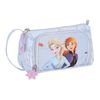 Safta Frozen - Portatodo Con Bolsillo Desplegable Lleno, Estuche Infantil, Estuche Niño, Ideal Para Niños En Edad Escolar, Cómodo Y Versátil, Calidad Y Resistencia, 20x8.5x11 Cm, Color Lila