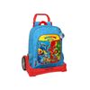 Safta Superzings - Mochila Escolar 522, Espalda Ergonómica, Con Carro Evolution, Ideal Para Niños De Diferentes Edades, Cómoda Y Versátil, Calidad Y Resistencia, 32x14x42 Cm, Color Azul