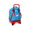 Safta Superzings - Mochila Grande Con Ruedas, Compacta, Extraíble, Ideal Para Niños De Diferentes Edades, Cómoda Y Versátil, Calidad Y Resistencia, 33x22x45 Cm, Color Azul