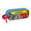 Safta Superzings - Portatodo Doble Niño, Estuche Infantil, Estuche Niño, Ideal Para Niños En Edad Escolar, Cómodo Y Versátil, Calidad Y Resistencia, 21x6x8 Cm, Color Azul