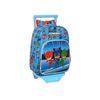 Safta Pj Masks - Mochila Infantil Con Carro 705, Ideal Para Niños De Diferentes Edades, Cómoda Y Versátil, Calidad Y Resistencia, 26x11x34 Cm, Color Azul