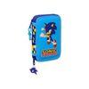 Plumier Doble Pqño 28 Pcs Sonic "speed" 12,5x19,5x4cm (safta - 412395854)