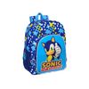 Sonic - Mochila Escolar Niño, Mochila Niño, Mochila Infantil, Adaptable A Carro, Ideal Para Niños En Edad Escolar, Cómoda Y Versátil, Calidad Y Resistencia, 33x14x42 Cm, Color Azul