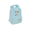 Safta Mickey Mouse Baby - Mochila Infantil, Adaptable Con Asas, Tejido Reciclable, Ideal Para Niños De Diferentes Edades, Cómoda Y Versátil, Calidad Y Resistencia, 20x8x28 Cm, Color Azul Claro