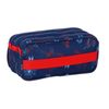 Safta Spiderman Neon - Portatodo Triple Big, Estuche Infantil, Estuche Niño, Ideal Para Niños En Edad Escolar, Cómodo Y Versátil, Calidad Y Resistencia, 21.5x8x10 Cm, Color Azul Marino