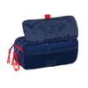 Safta Spiderman Neon - Portatodo Triple Big, Estuche Infantil, Estuche Niño, Ideal Para Niños En Edad Escolar, Cómodo Y Versátil, Calidad Y Resistencia, 21.5x8x10 Cm, Color Azul Marino