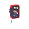 Plumier Doble Pqño 28 Pcs Super Mario "world" 12,5x19,5x4 Cm